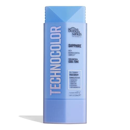 Image of Bondi Sands Technocolor Sapphire Self-Tanning Face Serum, Easy Application, Streak Free Fake Tan – Enriched with Vitamin C & Chamomile 50ml/1.69 Fl Oz