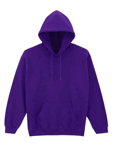 Image of COOZO Men's Classic Hooded Sweatshirt – Purple - 2XL