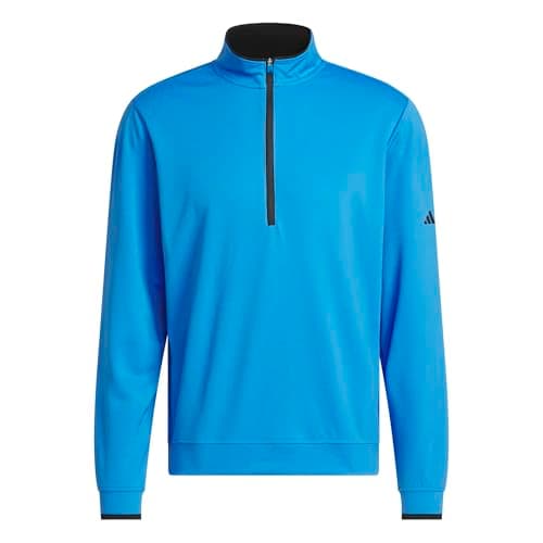 Image of adidas Men's Lightweight Half-Zip Top, Lucid Ray Blue, M