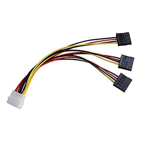 Image of Christol 1pc 4 Pin IDE Molex To 3 SATA Power Splitter Extension Cable Connectors Computer Connection And Pluging HDD Cord