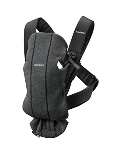 Image of BabyBjörn Baby Carrier Mini, 3D jersey, Charcoal grey