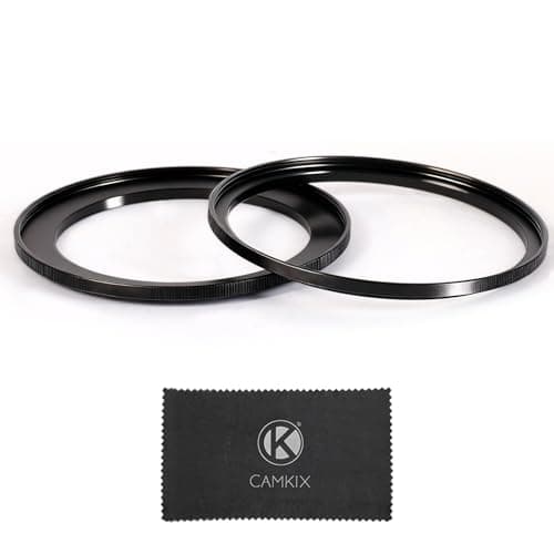 Image of Camkix 77-82mm (2 Pcs) Step-Up Filter Ring Adapter, 77mm to 82mm - Set of Stepup Rings for 77mm Lens - Install 82mm ND CPL UV Lens Filter - Camera Lens Adapter 77-82mm - Accessories Photography