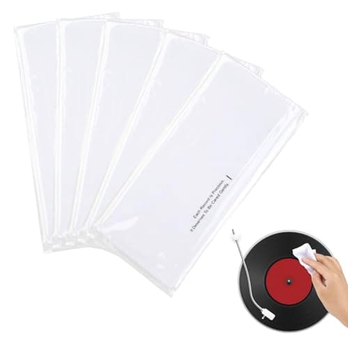 Image of 5 Pack Vinyl Record Cleaning Cloth, Anti-Static CD Cleaning Cloth - 24 * 16.5cm Supersoft Absorbent Microfiber Lint Free White Cloth for VCD DVD Player, Laser Lens Cleaning Disc Cleaning Set