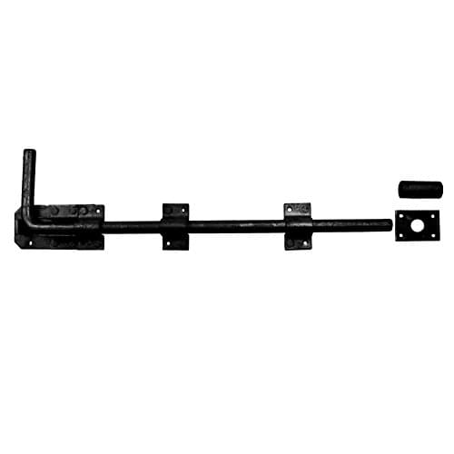 Image of Perry™ 600mm 24" Traditional Garage Door Drop Bolts Black PREPACKED