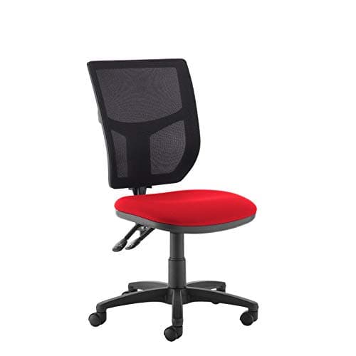 Image of Rainbow Zebra The Online Office Furniture Store Altino 2 Lever High Mesh Back Operators Chair (Red)