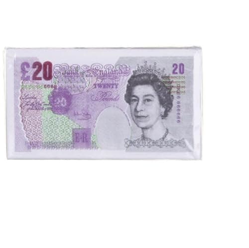 Image of Bank Note Novelty Queen Elizabeth 2 Buffet Party NapkinsTissues (£20)