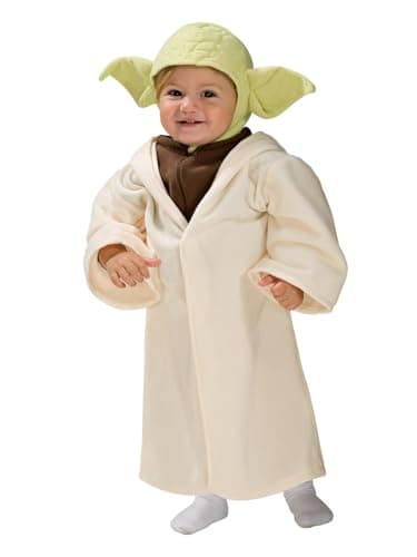 Image of Rubies Official Disney Star Wars Baby Yoda Costume, Child's Costume Toddler Size Halloween