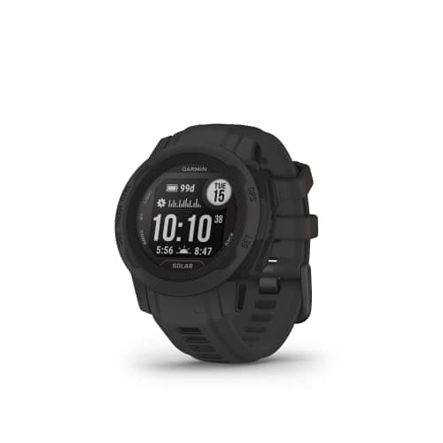Image of Garmin Instinct 2S Solar, Smaller-Sized Rugged Outdoor Watch with GPS, with Solar Charging Capabilities, Built for All Elements, Multi-GNSS Support, Tracback Routing and More, Graphite