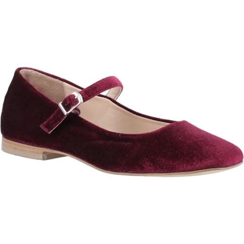 Image of Hush Puppies Pasha Velvet Women's Bordeaux Shoes - UK 4 Dark Red