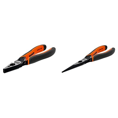 Image of Bahco 2628G-180 Combination Pliers 180MM & 2430G-160 Long Nose Plier 160MM