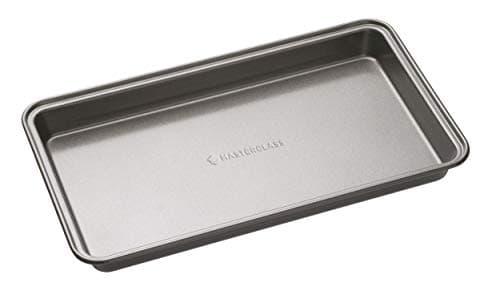 Image of MasterClass Brownie Tin with PTFE, PFOA and BPA Free Non Stick, Robust 1mm Thick Carbon Steel, 34 x 20cm Rectangular Tray Bake Pan