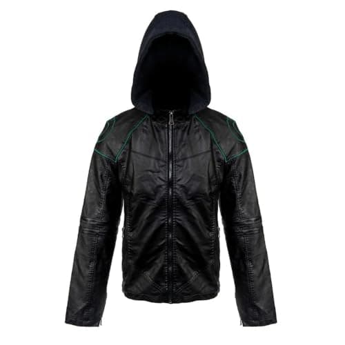 Image of Warhammer 40,000 Premium Necron Jacket – Officially Licenced Premium Warhammer 40,000 Faux Leather Zip Up Necron Jacket For Men. (XXXL)