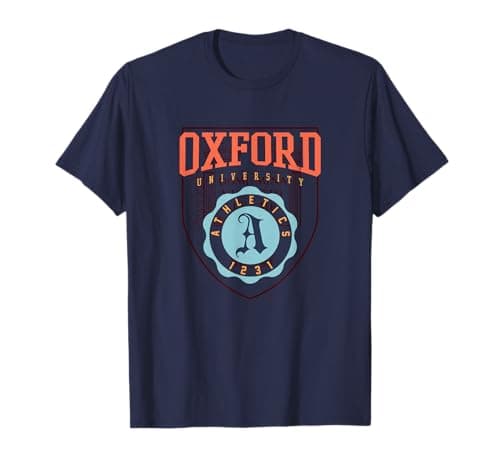 Image of Park Fields Oxford Shield Emblem Retro Graphic Full Logo T-Shirt