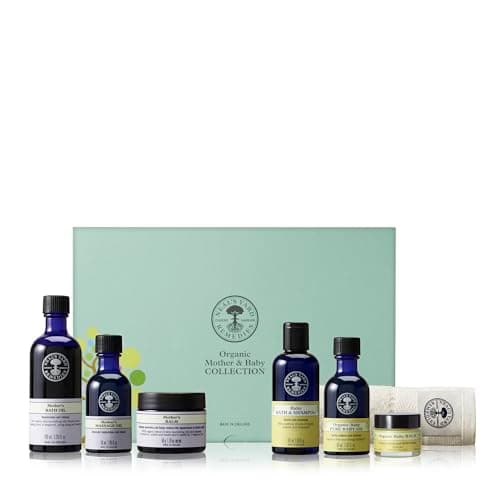 Image of Neal's Yard Remedies Mother & Baby Collection, Gift Set For New Mums, Protects Delicate Skin, Pack of 7