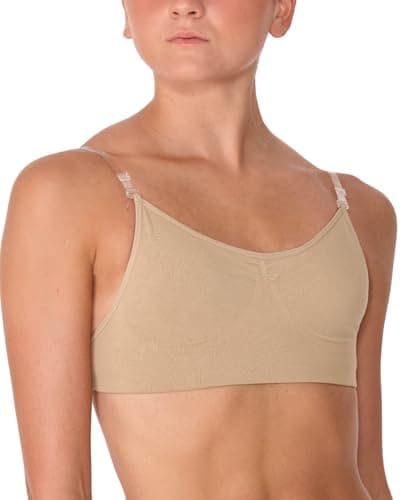 Image of Seamless Clear Back Dance Bra - Nude - X Small