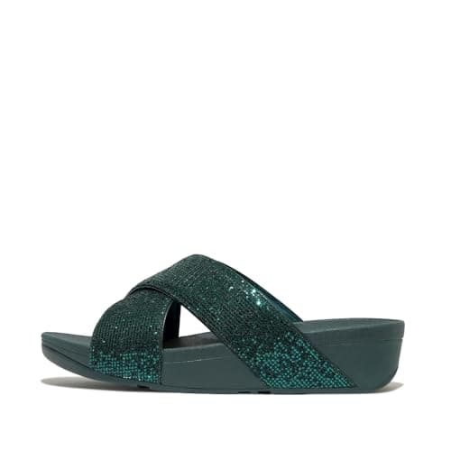 Image of Fitflop LULU GLITTERBALL CROSS SLIDES