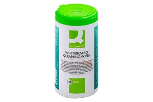 Image of Q-Connect Whiteboard Cleaning Wipes (Pack of 100), Unscented