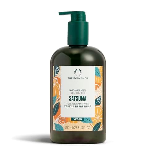 Image of The Body Shop Satsuma Shower Gel Refill (1x 750ml), Zesty Womens Shower Gel, Fruity Citrus Body Wash for All Skin Types, Shower Foam with 92% Natural Origin, Vegan Body Care