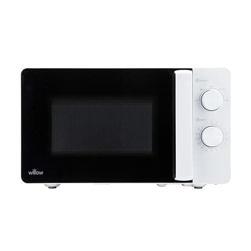 Image of Willow WM20MW 20L 800W Manual Solo Microwave Oven – Compact Countertop Microwave with 5 Power Levels & Defrost Function – White