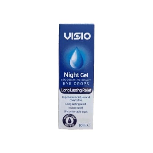 Image of Viso-Optivive Night Gel Eye Drops, Repairing, Instant Relief, Helps Repair & Restore Overnight, Contact Lens Friendly, 10ml