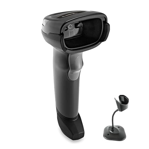 Image of Zebra Technologies - DS2208-SR USB Kit with Stand - 1D/2D Barcode Imager - Pre-Configured and Ready to Use - Suitable for Transportation, Retail & Hospitality Industries - Black