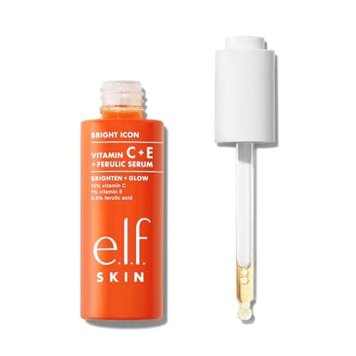 Image of e.l.f. SKIN Bright Icon Vitamin C + E + Ferulic Serum, Brightening & Soothing Face Serum, Helps Even Skin Tone, Vegan & Cruelty-Free, 30ml