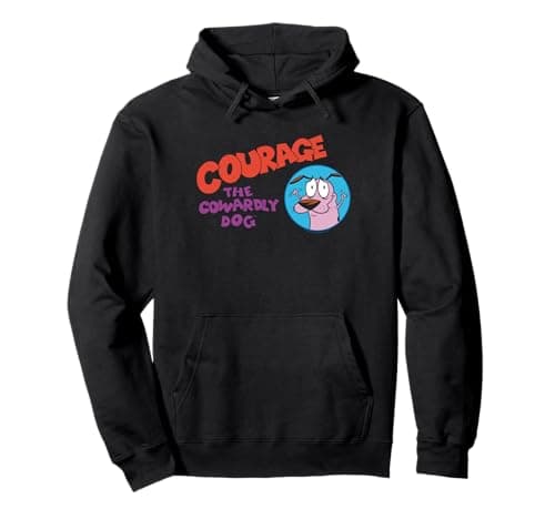 Image of Courage the Cowardly Dog Logo Pullover Hoodie