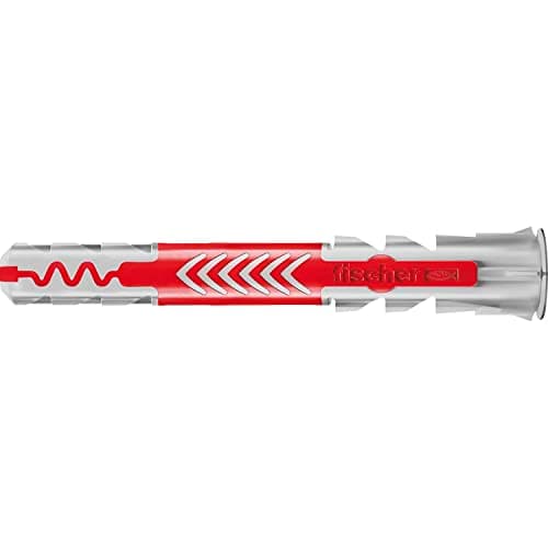 Image of fischer DuoPower 10 x 80, powerful universal plug with intelligent 2-component technology for fastenings in concrete, bricks, stone, etc., 25 plugs without screws