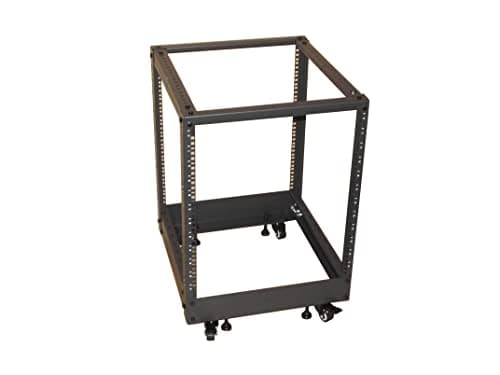 Image of 12U 4 Post 19 Inch Rackmount Open Server Frame Adjustable Depth 56cm to 97cm Cabinet Alternative