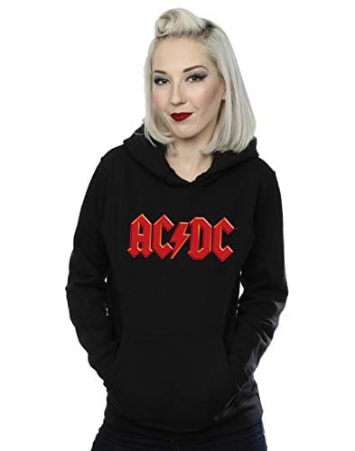 Image of Absolute Cult ACDC Women's Red Logo Hoodie Black Large