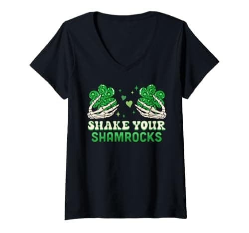 Image of Women's Shake your shamrocks V-Neck T-Shirt