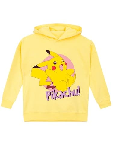 Image of Pokemon Hoodie For Girls | Pikachu Hoodies | Girls Yellow Hoodie | Kids Hoodies | Yellow 10-11 Years