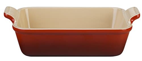 Image of LE CREUSET Stoneware 19 cm Cerise Deep Rectangular Dish