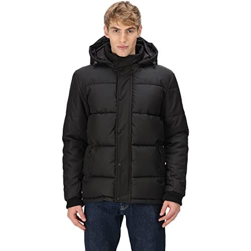 Image of Regatta Men's Farren Baffled Quilted Jackets, Black, XL UK