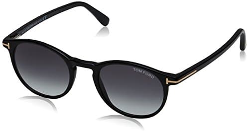 Image of TOM FORD Sunglasses FT0539 SUNGLASS PANT BLACK LUCIDO WITH FUMO GRAD, 48