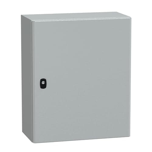 Image of Schneider NSYS3D6525P Spacial S3D Full Door with Mounting Plate H600xW500xT250.IP66 IK10 RAL7035