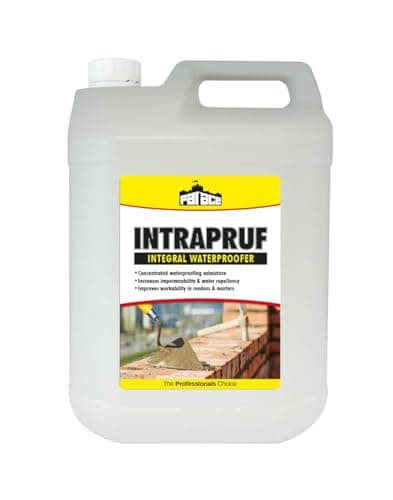Image of INTRAPRUF Integral Waterproofer, 5 Litre, Waterproofing Admixture for Mortar, Plaster, Render, Floor Screeds