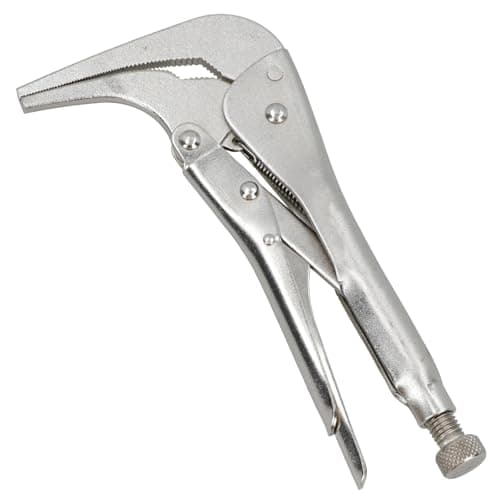 Image of Long Nose Locking Pliers Mole Grips with 90 Degree Angled Head 10 inch 1pc