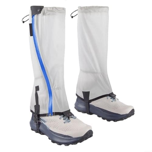 Image of EXTRWORY Waterproof Hiking Gaiters PU4000 Coating 20D Nylon Breathable,for Men Women for TRAIL Running Climbing(Gray blue)