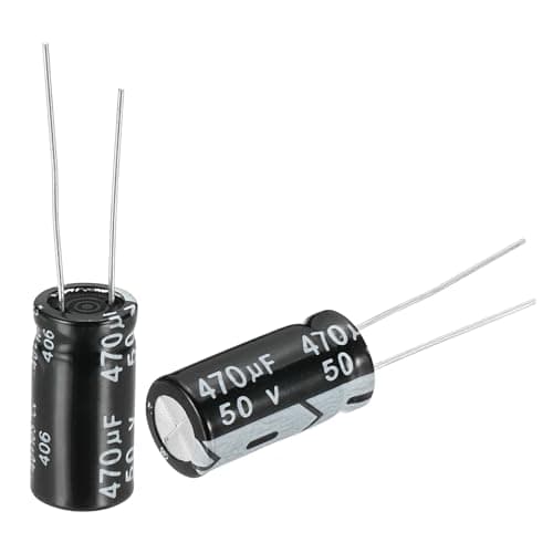 Image of sourcing map 470uF 50V 10x20mm Electrolytic Capacitor, Radial Leads Aluminum Capacitors for TV, VCD, LCD Monitor, Speaker, 20Pcs