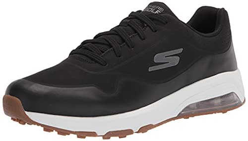 Image of Skechers Men's Go Skech-air Dos Relaxed Fit Golf Shoe, Black Gold, 9 UK