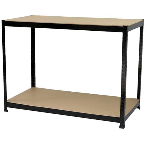 Image of Oypla Industrial Heavy Duty Steel Workbench Table Shelving Garage Shed