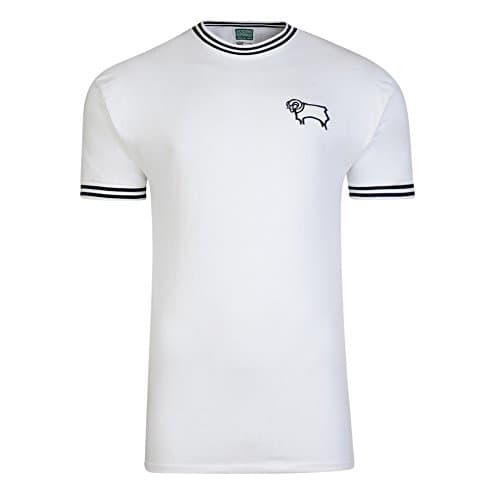 Image of Derby County 1972 Shirt White Large Cotton