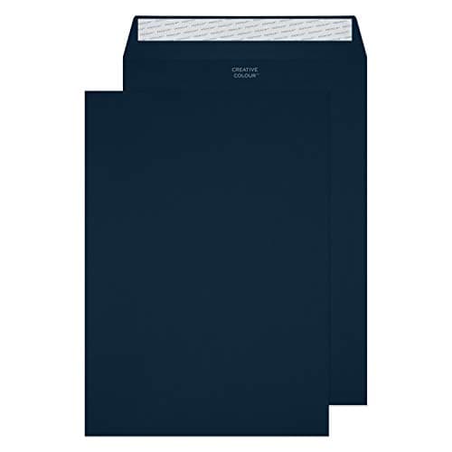 Image of Blake Creative Colour C4 229 x 324 mm 120 gsm Peel & Seal Pocket Envelopes (63420P) Oxford Blue - Pack of 10