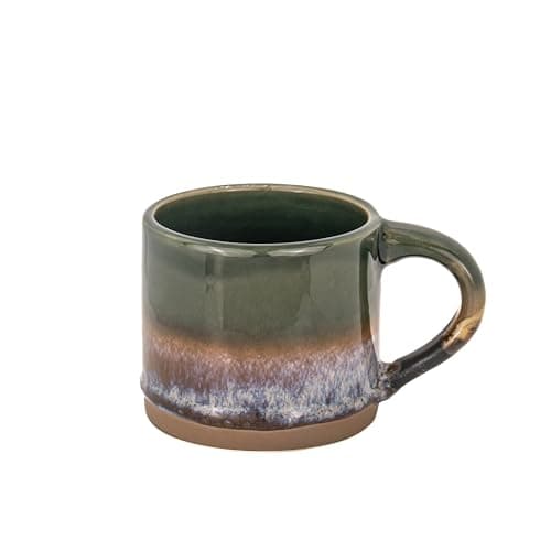 Image of Sass & Belle Marlowe Olive Brown Mug – Unique Ceramic Tea Cup and Coffee Cup for Him or Her – Quirky Sass and Belle Gift Idea – Stylish Rustic Drinkware