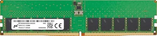 Image of Micron - DDR5 - module - 32 GB - DIMM 288-PIN - 5600 MHz / PC5-44800 - CL46-1.1 V - unbuffered - ECC