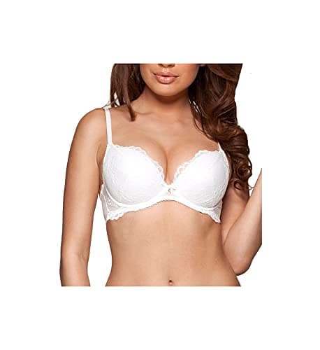 Image of Gossard Superboost Plunge White Lace Bra Plunge Women's Bra White 36C