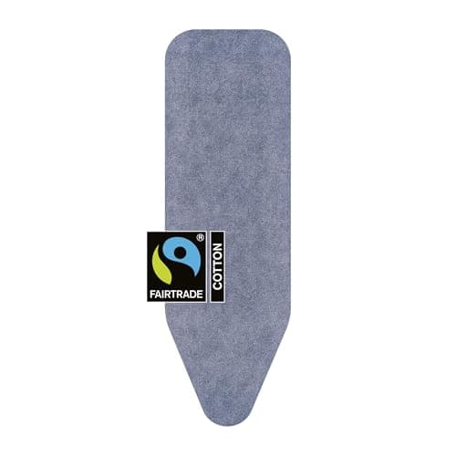 Image of Brabantia Ironing Board Cover B 124x38 cm – Denim Blue | 100% Cotton Top Layer with 8mm Foam Padding for Size B Ironing Boards | Durable, Washable, and Easy to Install