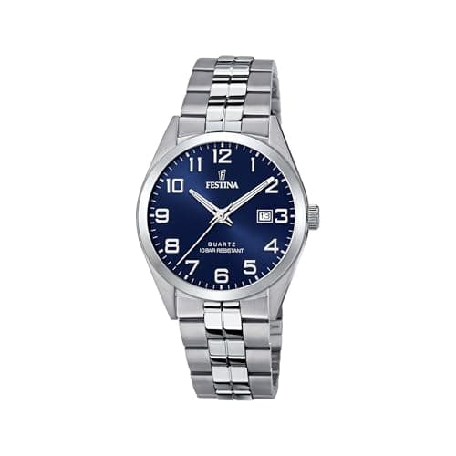 Image of Festina Mens Analogue Quartz Watch with Stainless Steel Strap F20437/3,Blue