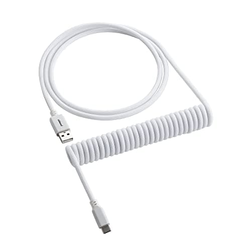 Image of CableMod compatible Classic Coiled Keyboard Cable USB-C zu USB Typ A,, Glacier White
